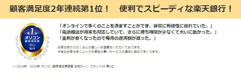 楽天銀行のフラット35