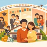 年齢・ライフステージに合わせて住宅ローンを計画する夫婦のイメージ