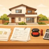 新築住宅の登記手続きと費用のイメージ